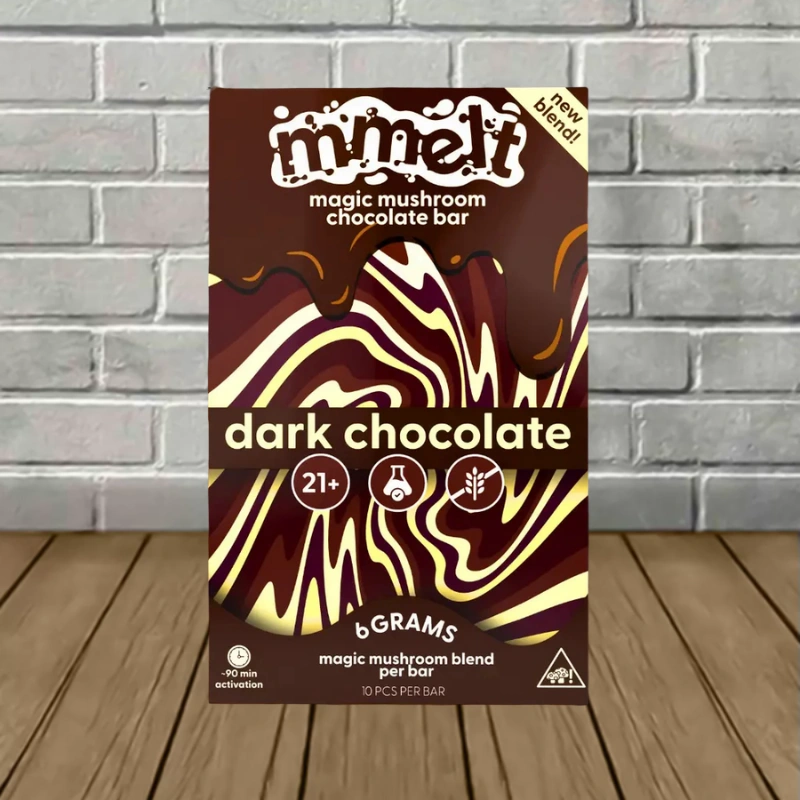 mmelt magic mushroom chocolate bar 6g dark chocolate mmelt magic mushroom chocolate bar 6g dark chocolate