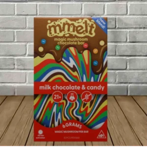 mmelt magic mushroom chocolate bar 6g milk chocolate candy flavor