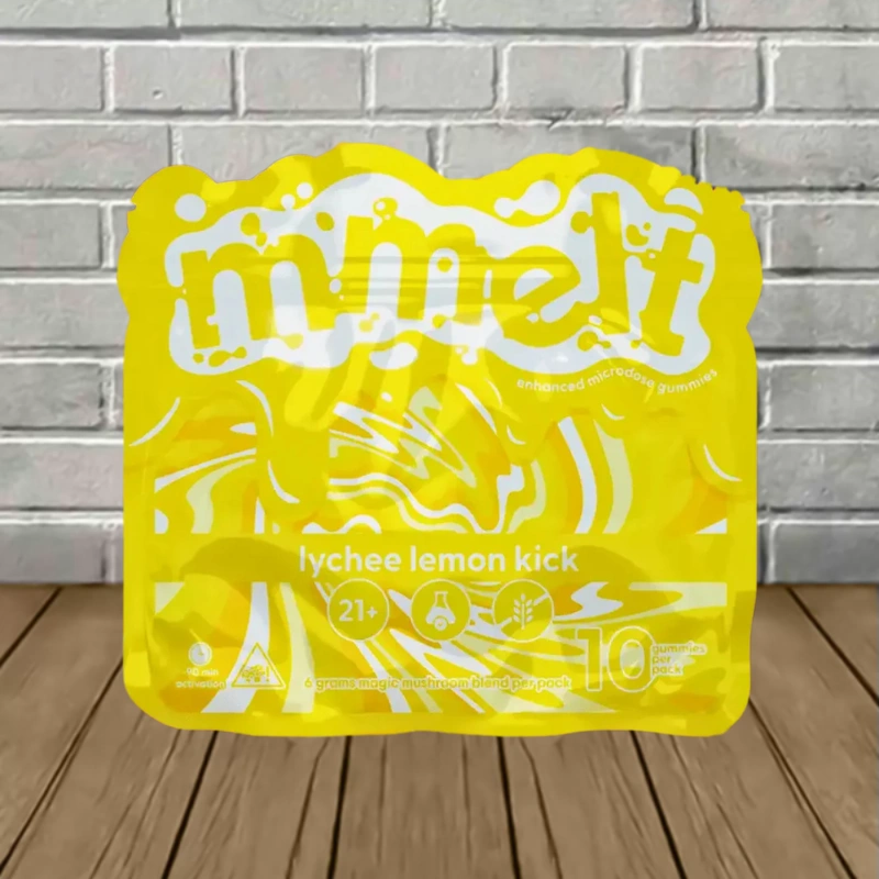 mmelt magic mushroom gummies 10ct lychee lemon kick mmelt magic mushroom gummies 10ct lychee lemon kick