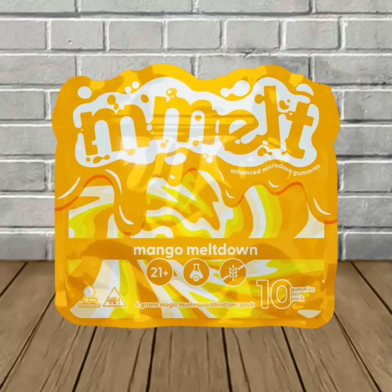 mmelt magic mushroom gummies 10ct mango meltdown mmelt magic mushroom gummies 10ct mango meltdown