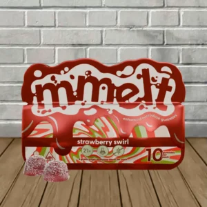 mmelt magic mushroom gummies strawberry swirl